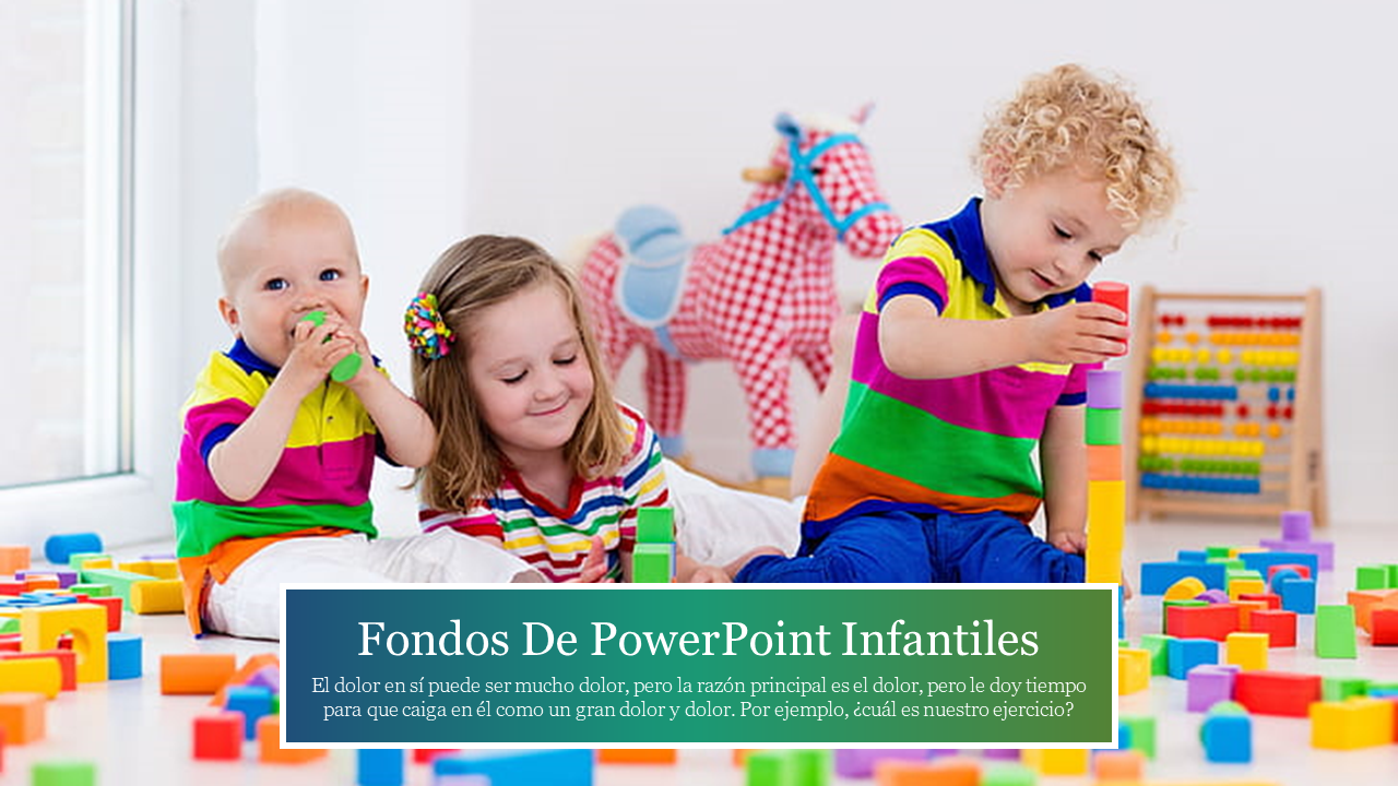 Portfolio Fondos De PowerPoint Infantiles Slide